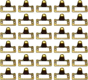WEICHUAN 30 Pack Apothecary Card Catalog Drawer Pulls with Label Holder