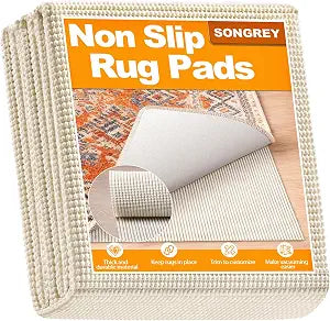 Songrey Non-Slip Rug Pad 9x12 FT, White