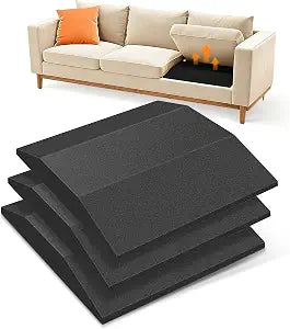 Pack of 3 Couch Cushion Support for Sagging Seats, 20" x 20" High-Density Trapezoidal Foam for Sofa Seat Support Pads for Under Cushions