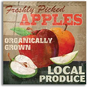 Epic Art 'Apples' by Fiona Stokes-Gilbert Acrylic Glass Wall Art, 12" x 12"