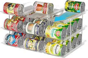 LXLXXL Can Organizer for Pantry Canned Food Storage Goods Holders 3 Tier
