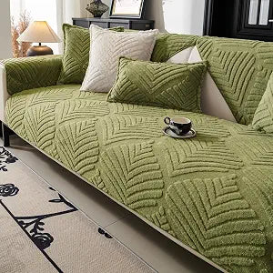 Plush Sofa Cover Washable, Funny Fuzzy Pet Couch Cover for 3 Seats