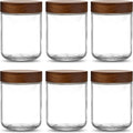 Danmu 16 oz Overnight Oats Containers with Lids,Glass Jars with Lids 4 Pack