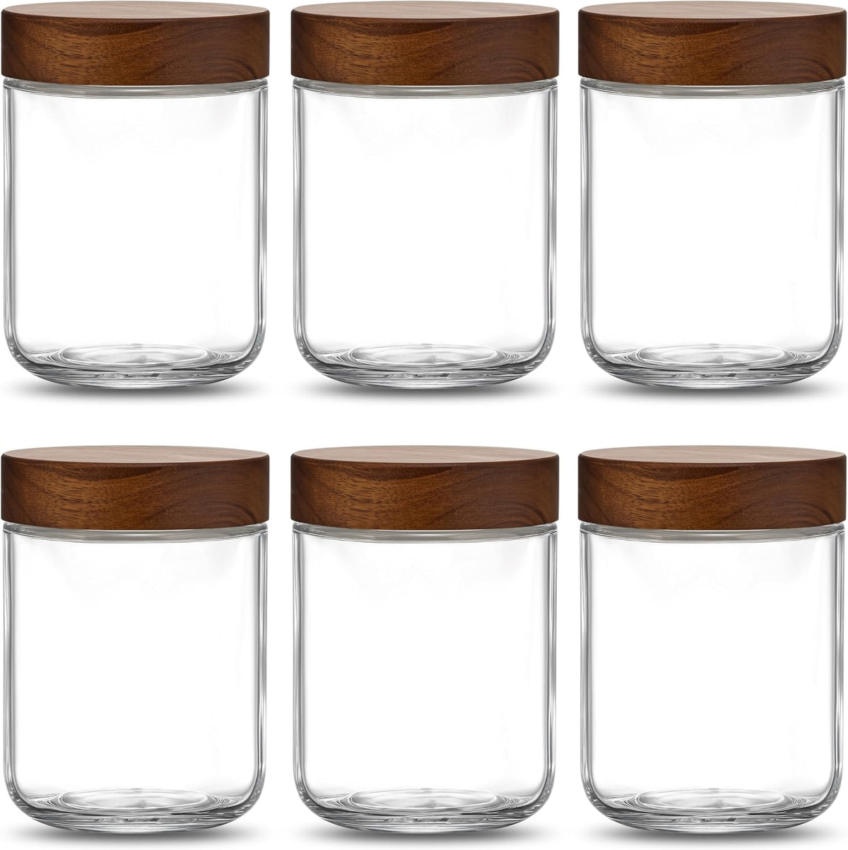 Danmu 16 oz Overnight Oats Containers with Lids,Glass Jars with Lids 4 Pack