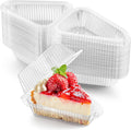 Zezzxu 50 Pack Triangle Cake Slice Containers To Go Dessert Boxes