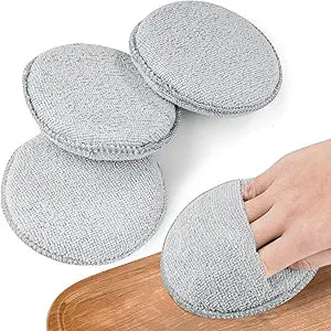 NiHome 5 Inch Wood Conditioner Cutting Board Wax Oil Applicator Pads 4 Pack