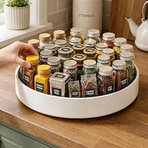 CTIME 11.8" Lazy Susan for Refrigerator, Lazy Susan Spice Rack