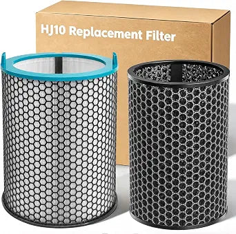 HJ10 Replacement Filter Compatible with Dyson HushJet SP01 Purifier Compact Quiet Air Purifier, 360 True HEPA Electrostatic & Activated Carbon Dual-Layer Filter for Pet Dander and Large Rooms