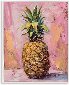 Tropical Pineapple Bliss Still Life, 16 x 20 Inch Framed Gicle Print