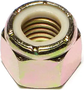 Hard to Find Fastener Yellow Zinc Grade 8 Lock Nuts, Durable Fasteners for Home Improvement, DIY, Construction, 5/8-11 Coarse, Pack of 10