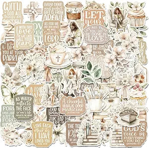 Boho Prayer Board Supplies - 100 Pcs Reading Book Stickers