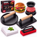 Smash Burger Press Kit, Cast Iron Burger Smasher, Steak Weight