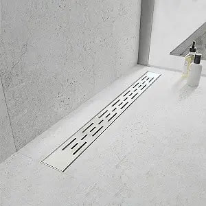 18 Inch Linear Shower Drain, Brushed 304 Stainless Steel