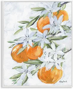 Orange Tree Blossom Kitchen Fruit, 16 x 20 Inch Framed Gicle Print