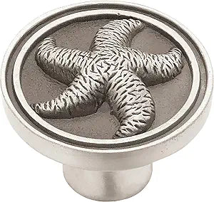 Franklin Brass 5 Pack Brushed Pewter Cabinet Knobs 1-7/16 inch (37mm) Kitchen Cabinet Handles and Drawer Knobs for Cupboards, Dressers, Furniture, Bathroom Vanity | Seaside Cottage