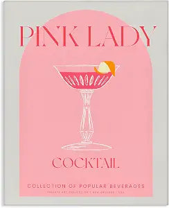 Stupell Industries Stylish Retro Pink Lady, 16 x 20 Inch Canvas Wall Art