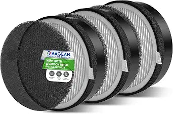 Bagean LV-H132 HEPA Replacement Filter for Levoit Air Purifier (3-Pack)