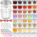 40 Pack 4 oz Mason Jars with Lids, Small Canning Jars