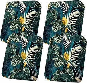 4Pcs Outdoor Cushion Covers, Stretch Patio Furniture Couch Chair Slipcovers