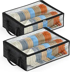 2 PCS Hat Storage for Baseball Caps Hat Organizer Bags Hold 80 Snapbacks