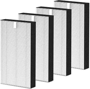 4 Pack F1 Replacement Filters Compatible with 3M Filtrete Air Purifier