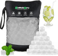 300 PCS Reusable Ice Cube for Drink, Refreezable Plastic ice Cubes Without Diluting BPA Free, Large Pack With Bag, Suitable for Whiskey Coffee Bars Ice Baths Camping, Instant Cooler Packs