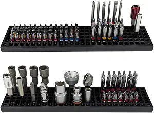Free Zone Bit Organizer Set, 316-Hole 1/4" Hex Bit Toolbox Storage
