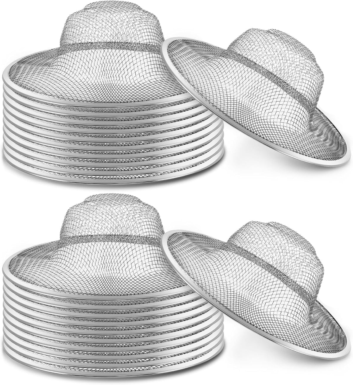 40 Pcs Mesh Sink Strainer, 4.5" Diameter Stainless Steel Slop Basket