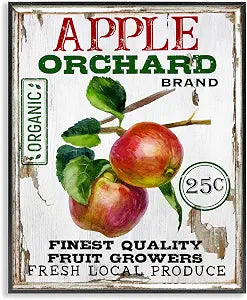 Farmhouse Apples Kitchen, 11 x 14 Inch Framed Gicle Print