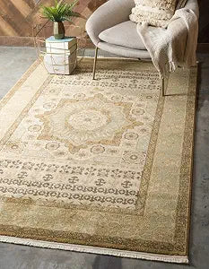 Unique Loom Palace Collection Area Rug - Saray (2' x 3' 1" Rectangle, Cream/ Light Brown)