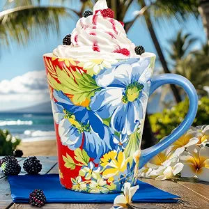 Certified International Blossom 16 oz. Mugs,Set of 4