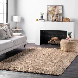 nuLOOM Daniela Natural Solid Flatweave Area Rug, 2' x 3'