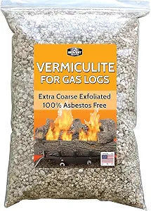 Midwest Hearth Vermiculite for Gas Fireplace & Gas Logs, Exfoliated, 12 oz