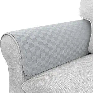 Couch Arm Covers, Sofa Arm Covers, Waterproof Armrest Cover for Sofa, Loveseat, Armchair, Anti-Slip Recliner Arm Cover, Headrest Cover, Arm Chair Covers Set of 2 (Gray, 22"18")