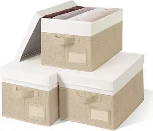 GRANNY SAYS Storage Bins with Lids, Decorative Storage Boxes with Lids