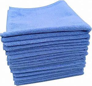Microfiber Cleaning Cloths 10 Pack, 15.75 in, 330 GSM, Machine Washable