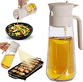 19.6 oz 2 in 1 Glass Olive Oil Sprayer for Cooking, Portion & Oil Control