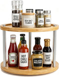 10 inch 2 Tier Lazy Susan, Rotating Spice Rack Organizer for Cabinet