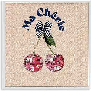 Patterned Ma Cherie Fruit, 17 x 17 Inch Framed Gicle Print