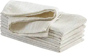 Laura Ashley Shimmery Arabesque Set of 6 Napkins, 18" x 18", Silver