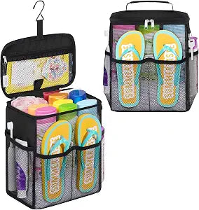 Lifewit Mesh Shower Caddy, Hanging Bathroom Organizer with Slipper pockets