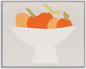 Contemporary Orange Citrus Fruit, 11 x 14 Inch Framed Gicle Print