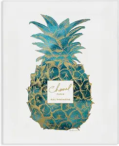 Stupell Industries Fashion Designer Pineapple, 16 x 20 Inch Canvas Wall Art