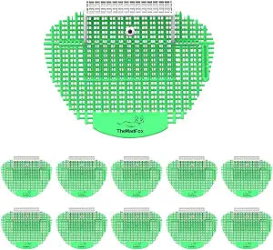 Urinal Screen Deodorizer 10 Pack,Anti-Splash Urinal Cakes with Long-Lasting Fragrance,Soccer Shoot Urinal Screens for Men Bathroom Airport Office Mall Hotell