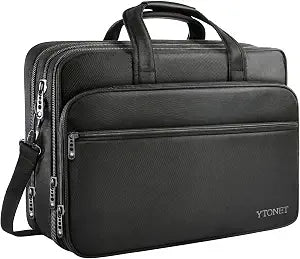 Ytonet Laptop Briefcases for Men, 17 Inch Expandable Briefcase laptop bag