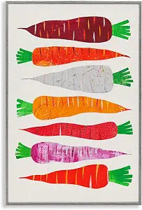 Garden Vegetable Carrot, 12 x 18 Inch Framed Gicle Print