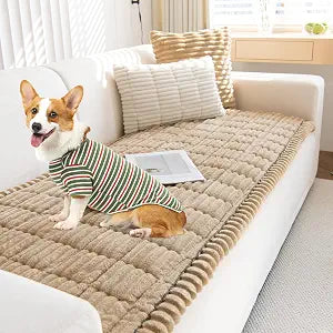 VClife Dogs Couch Cover, Non Slip Sofa Cover Washable, Brown, 23.6" X 59.1"