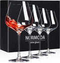 Wine Glasses Set of 4, 22oz Large Red Wine Glasses for Bordeaux & Burgundy, Lead-Free Glass with Stem, Gift for Him Her, Suitable for Home Bar, Hosting, Birthday, Wedding & Christmas