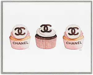 Luxury Fashion Cupcake Trio Glam, 16 x 20 Inch Framed Gicle Print