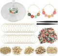 60 Set DIY Wine Glass Charms for Stem Glasses (Colorful)